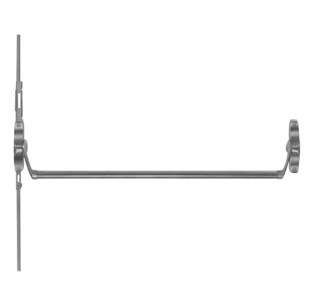 Concealed Vertical Rod Exit Device, Exit Only, No Trim, Satin Chrome